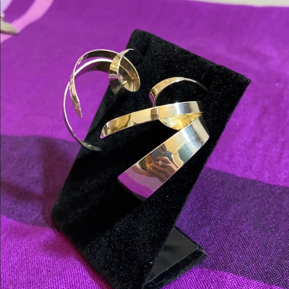 Sterling Threader Statement Earrings - image 2